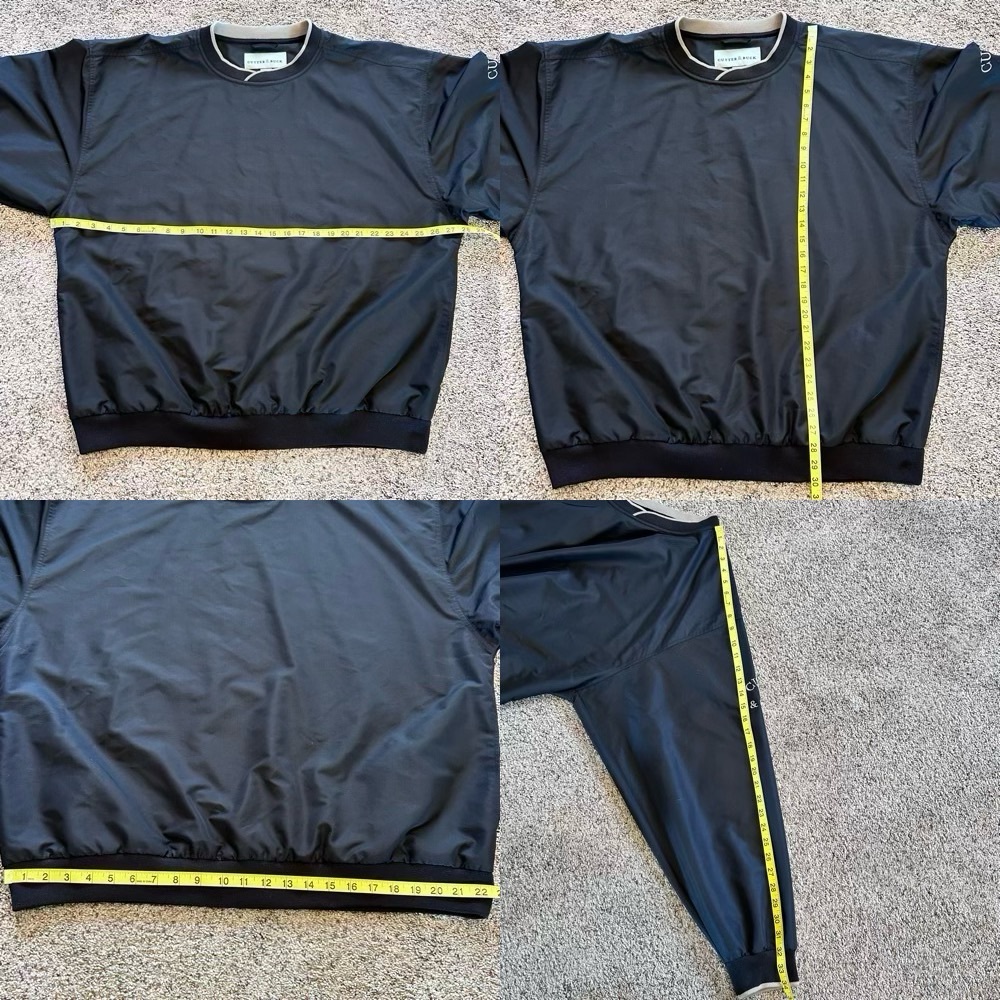 Cutter & Buck ClimaGuard Windbreaker Pullover Jacket Mesh Lining Black Men’s XXL - Picture 13 of 14